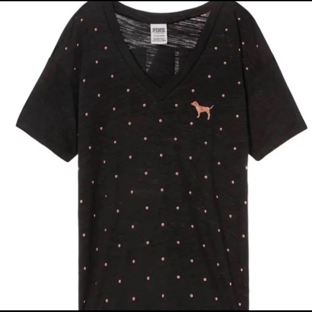 NWT vs pink bling Campus shirt sz XS